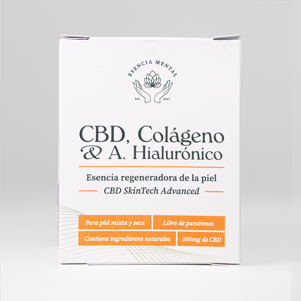 Crema facial de CBD y ácido hialurónico (piel mixta y seca)