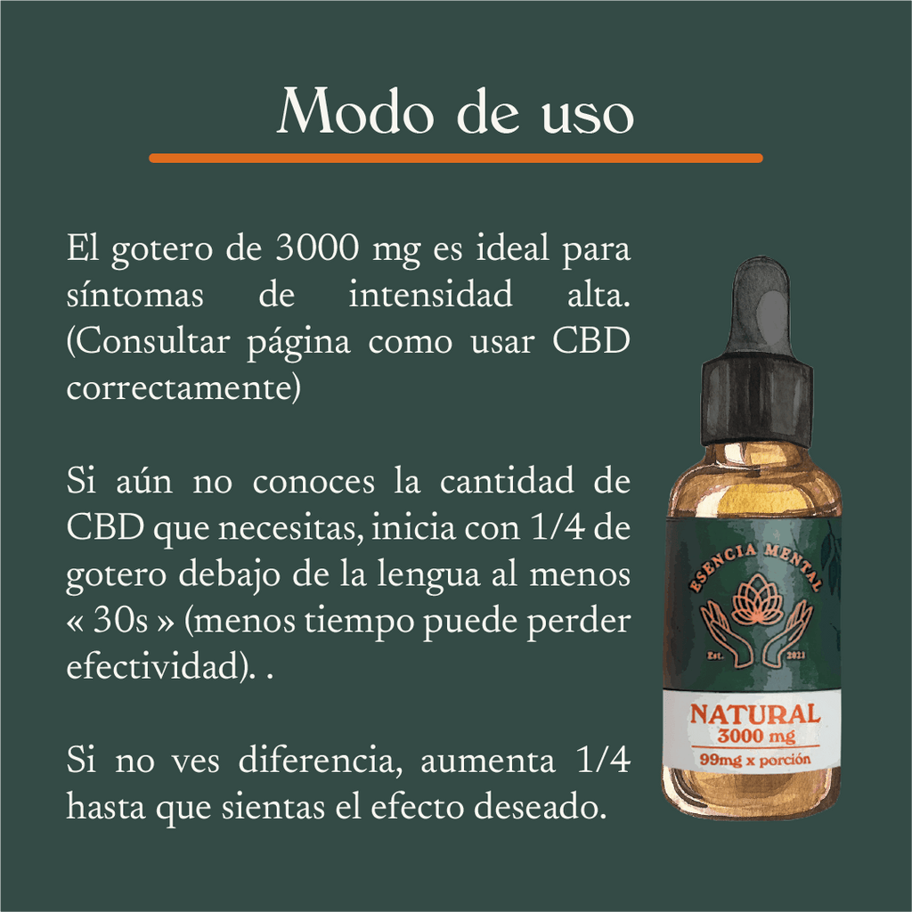 Gotas de CBD 3000mg (Aceite CBD 30 ml)
