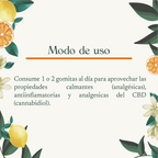 Gomitas con CBD sabor naranja modo de uso