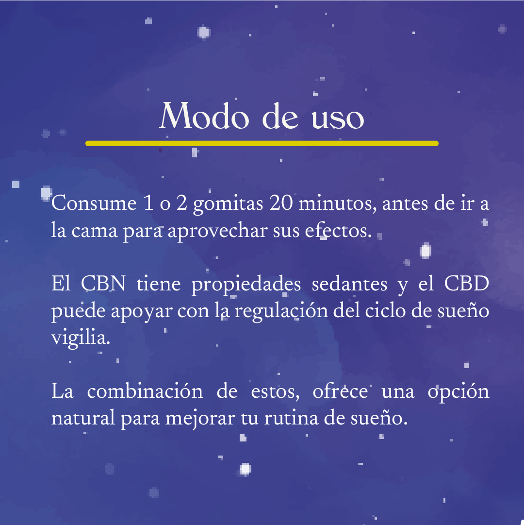 Gomitas para dormir (CBD + CBN) 90 Pzas.
