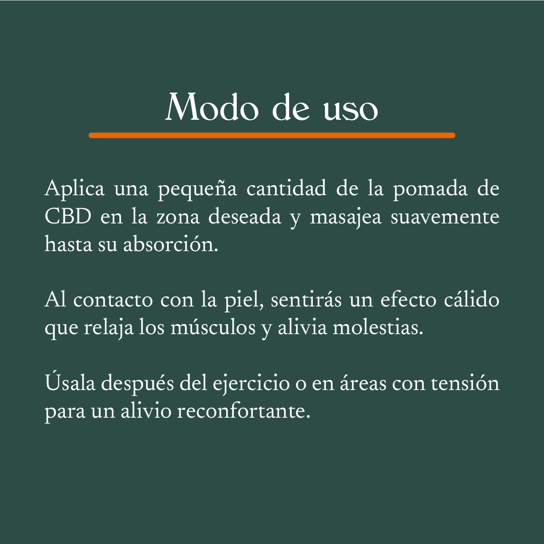 Bálsamo CBD con Árnica para Músculos y Articulaciones