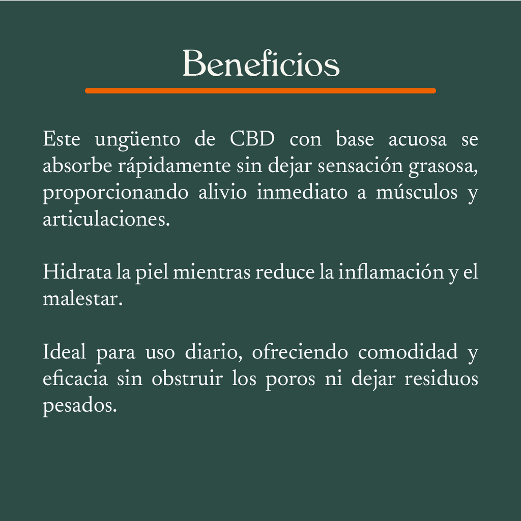 Ungüento de CBD 500mg (Rápido efecto)