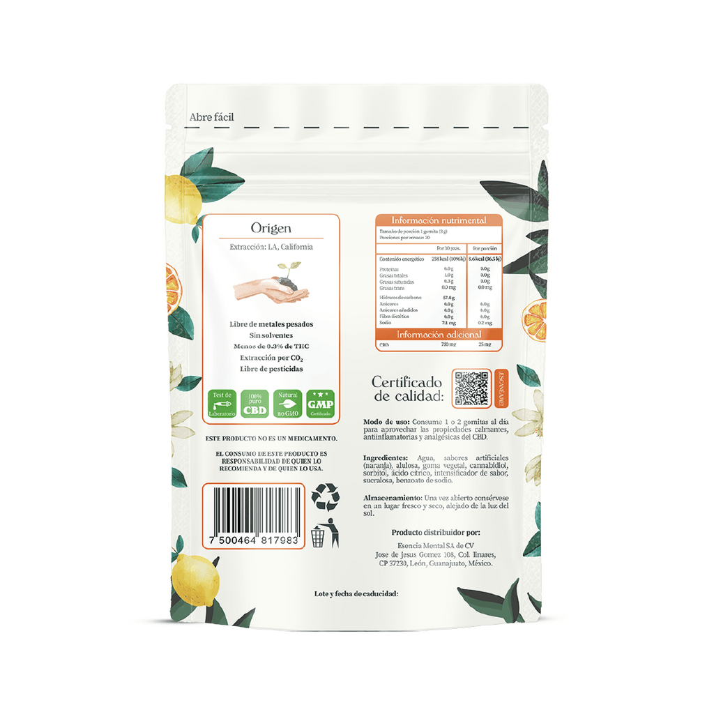 Gomitas “día y noche” (Naranja)