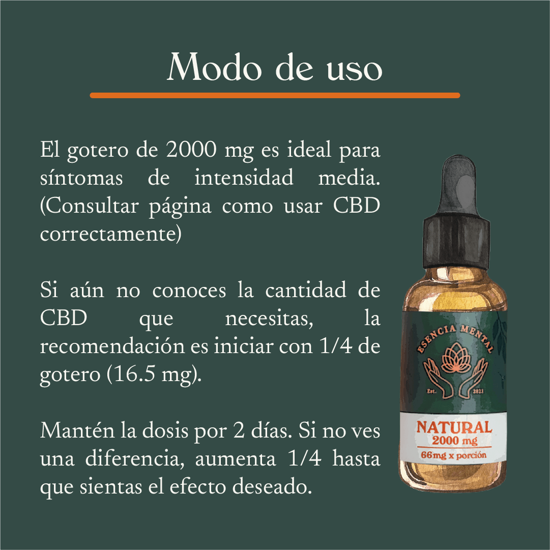Gotas de CBD 2000mg (30ml)