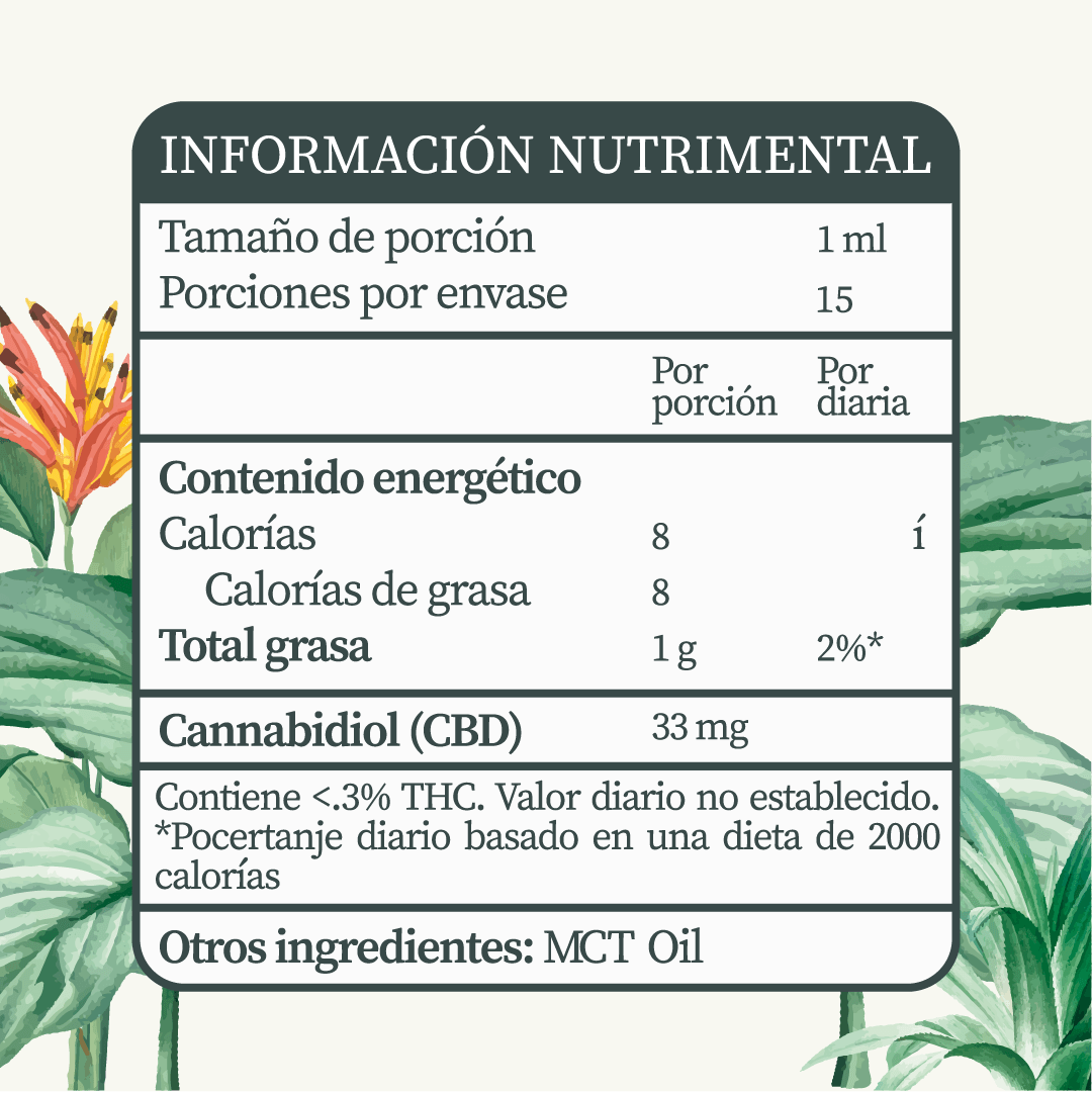 Gotas de CBD 500mg (15ml)