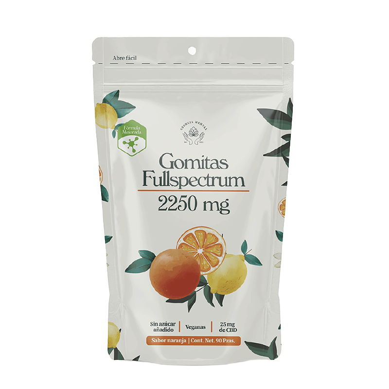 Gomitas con CBD sabor naranja (2250mg)