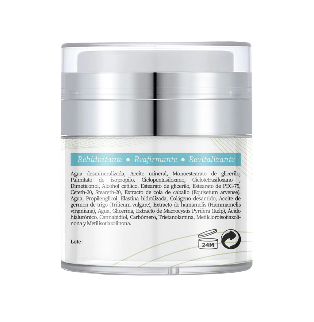 Crema facial para piel grasa con CBD y Ácido Hialurónico
