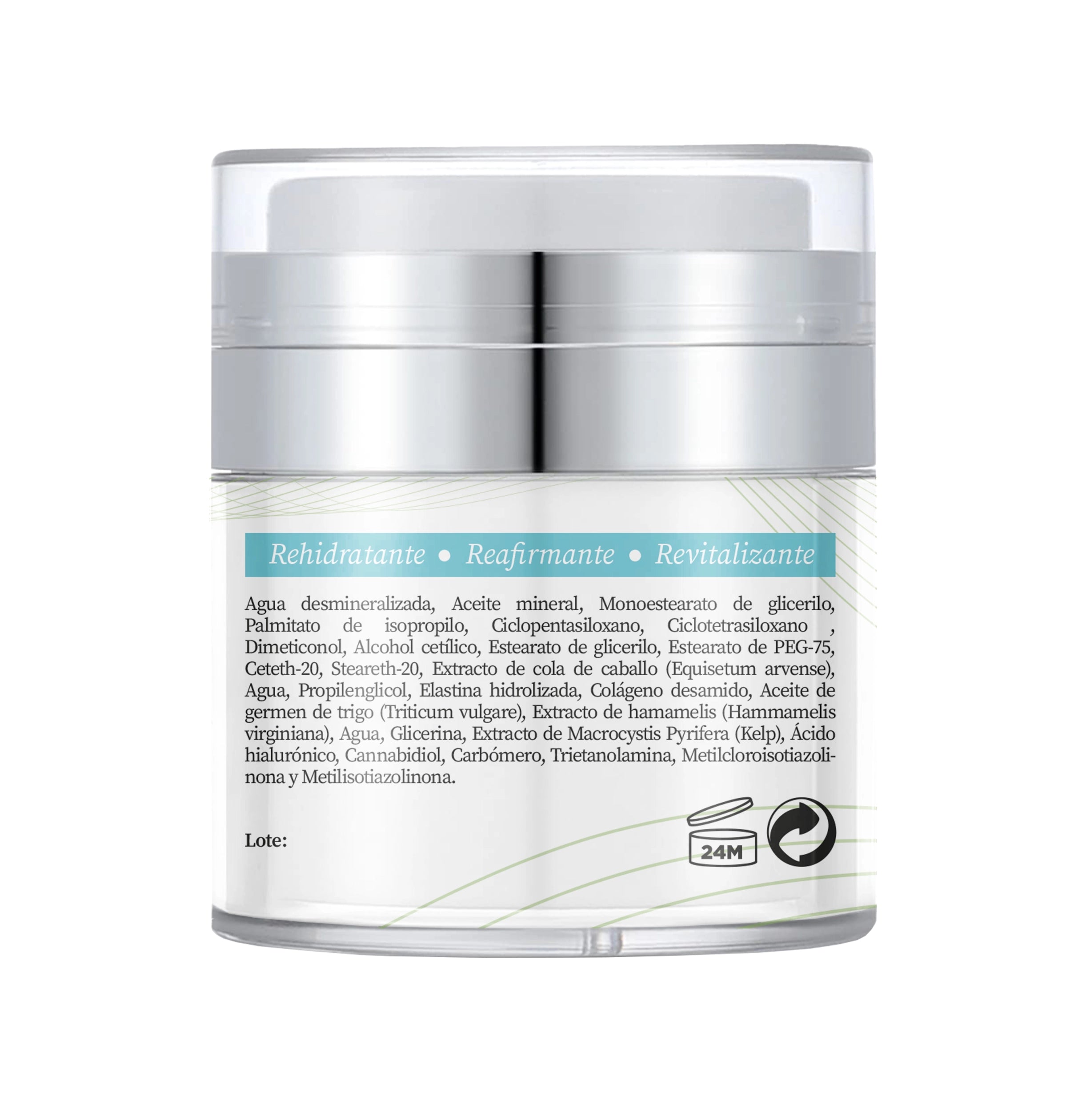 Crema facial para piel grasa con CBD y Ácido Hialurónico