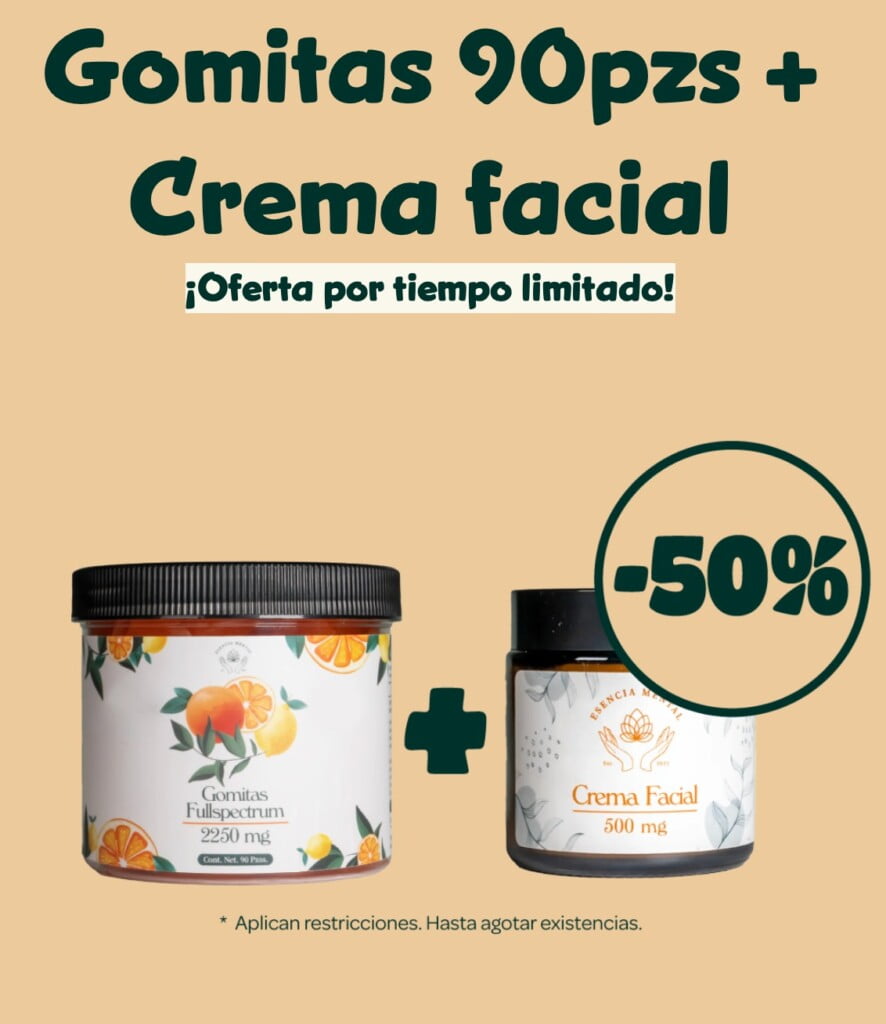 Gomitas 90pz + Crema facial