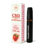 Vape desechable de CBD para ansiedad | sabor fresa
