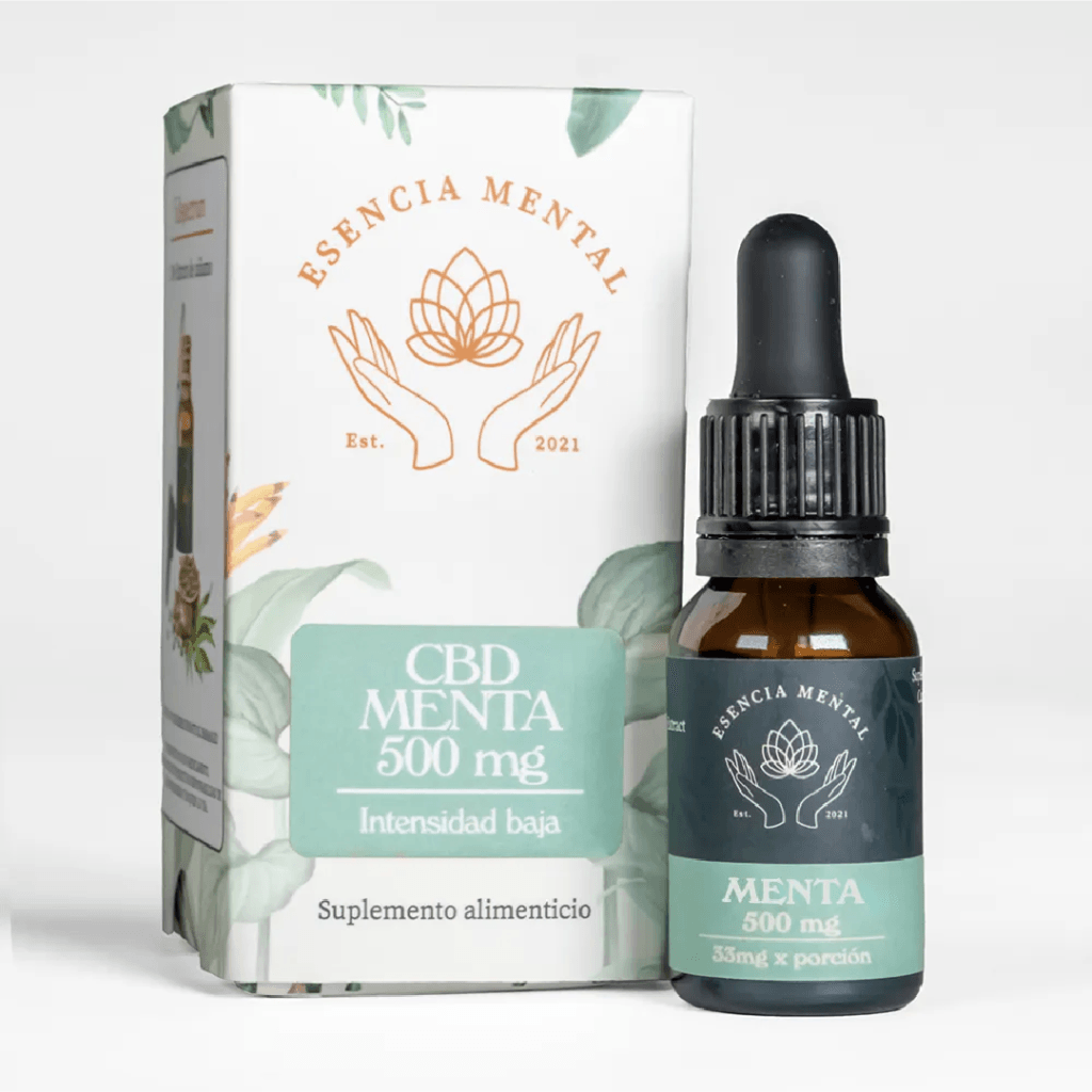 Gotas de CBD menta 500mg
