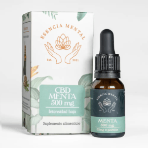 Gotas de CBD menta 500mg