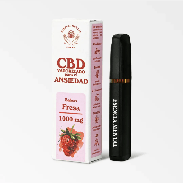 Vape desechable de CBD para ansiedad sabor fresa