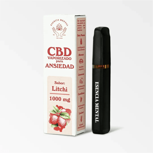 Vape desechable de CBD para ansiedad sabor litchi
