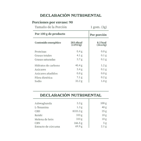 Gomitas para la ansiedad "Calma Plena" 90 pzas. - Imagen 3